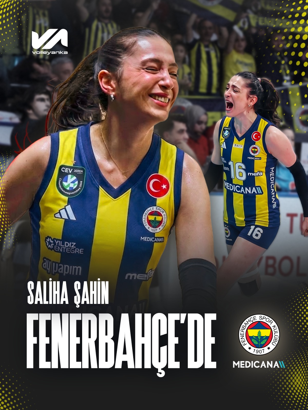 Saliha Şahin Fenerbahçe Medicana'da!!